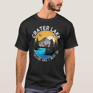 T-shirt Pêche Bateau Camping Lakeview Crater Lake