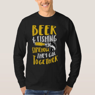 T-shirt Pêche Bière Alcool Boire Squad Pêcheur Plaisanteri