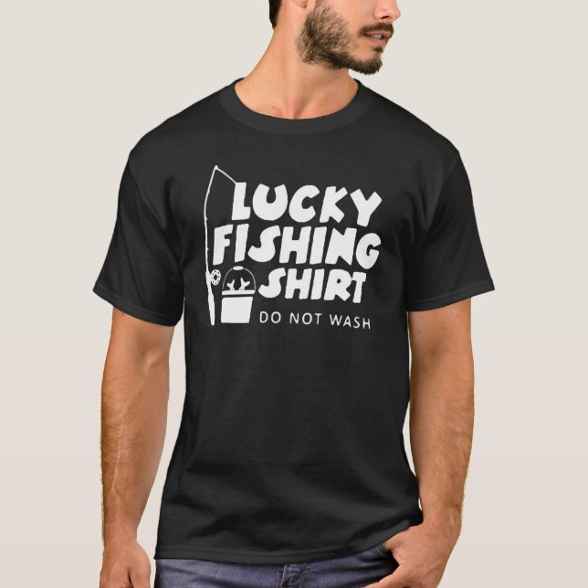 T-shirt Pêche Chanceuse  Ne Pas Laver 2 (Devant)