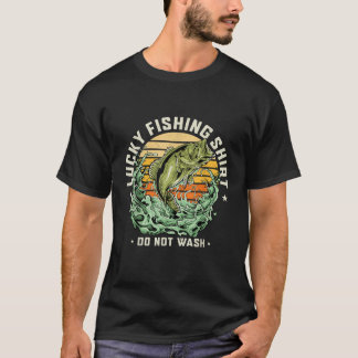 T-shirt Pêche Chanceuse Ne Pas Laver Gag Pour Amoureux De