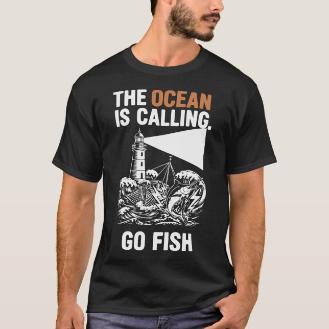 T-shirt Pêche chanceuse Pêcheurs drôle de pêche (Devant)