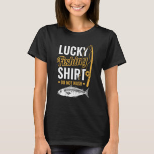 T-shirt Pêche Chanceuse pour Chasseur de Poisson et Pêcheu