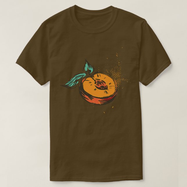 T-shirt Pêche Cool Samurai Peach (2) (Design devant)