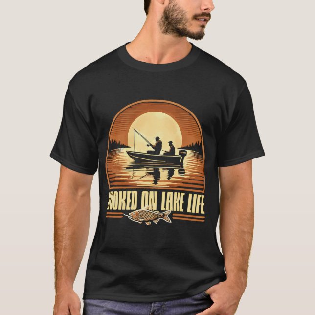 T-shirt Pêche dans le lac (Devant)