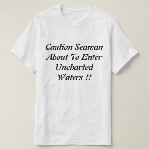 T-shirt Pêche Dans Les Eaux Non Cartes Logo Drôle,