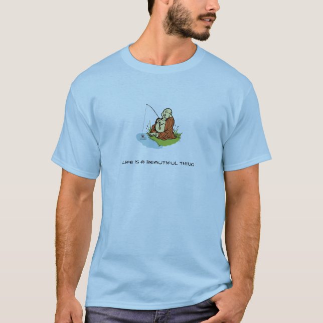T-shirt Pêche de Bouddha (Devant)