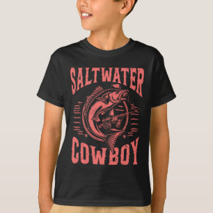 T-shirt Pêche de Cowboy en Eau Salée