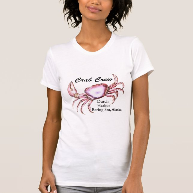 T-shirt Pêche de crabe de l'Alaska de mer de Béring (Devant)