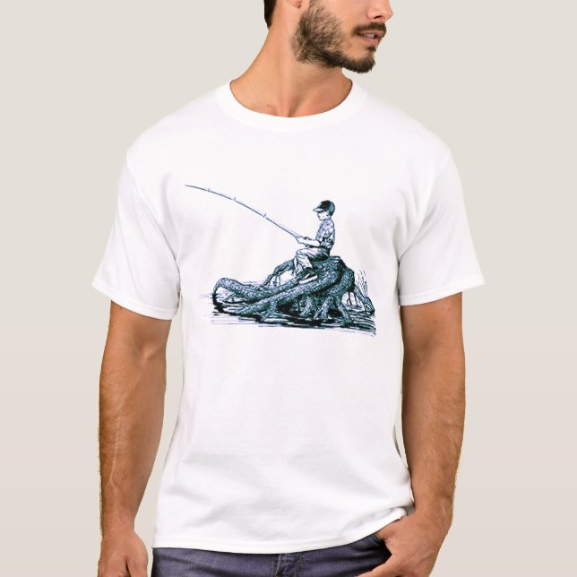 T-shirt pêche de garçon (Devant)