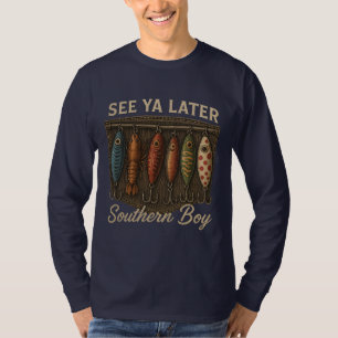 T-shirt Pêche de garçon du Sud Chasse rustique
