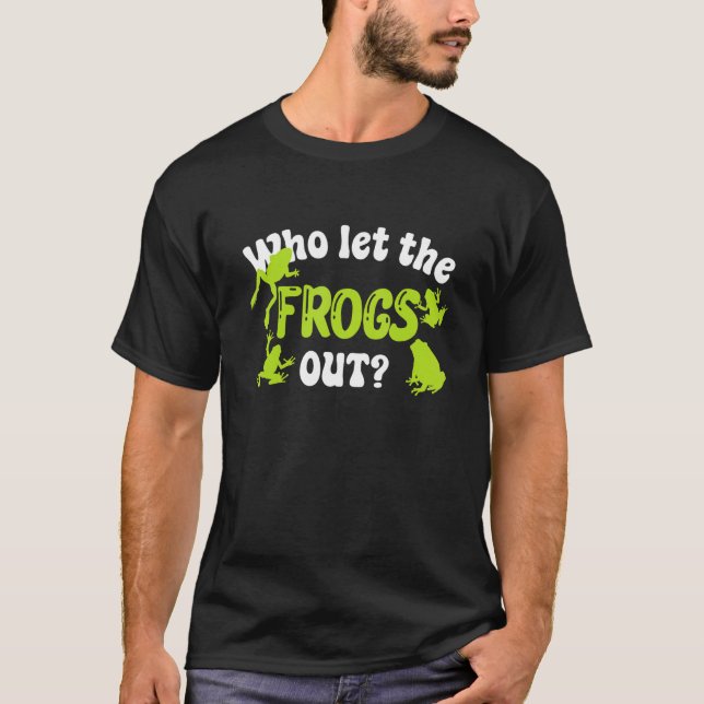 T-shirt Pêche de grenouilles à la gigogne (Devant)