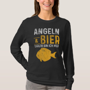 T-shirt Pêche de la bière poisson pêche appât de bâtonnet