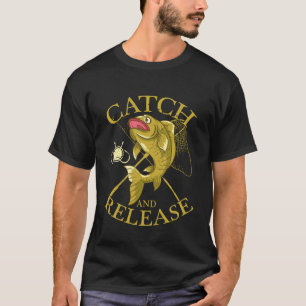 T-shirt Pêche de la carpe et lâcher de carpe chasse