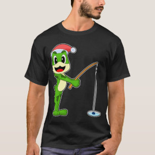 T-shirt Pêche de Noël de la grenouille