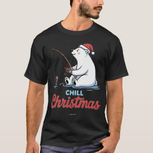 T-shirt Pêche de Noël drôle de poisson