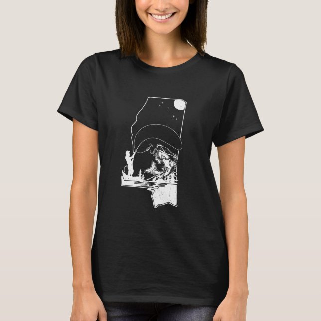 T-shirt Pêche de poisson-chat à tête plate 5 (Devant)