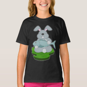 T-shirt Pêche de poisson de pêche de lapin