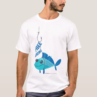 T-shirt Pêche De Poisson Percé Gratuite