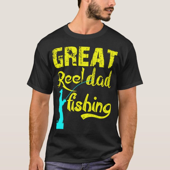 T-shirt Pêche de super papa (Devant)