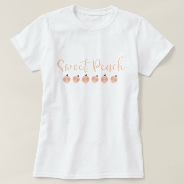 T-shirt Pêche Douce Pêches Mignonnes Mode Tendance Moderne (Design devant)