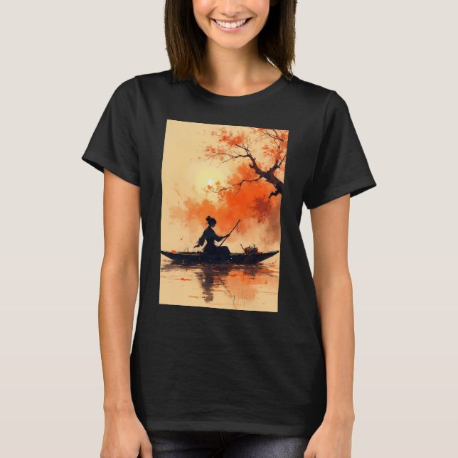T-shirt Pêche Drapeau Américain (Devant)