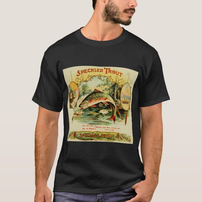 T-shirt Pêche Drapeau Américain Pêche (Devant)