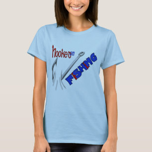 T-shirt Pêche drôle accrochée sur la pêche