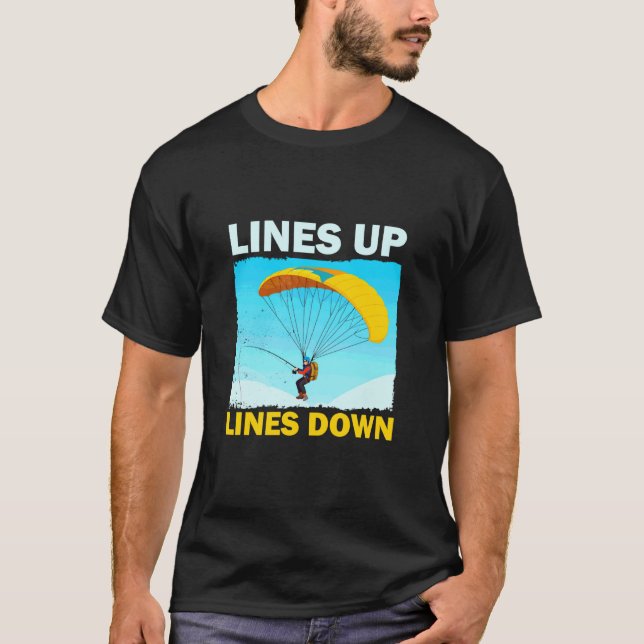 T-shirt Pêche drôle en parapente (Devant)