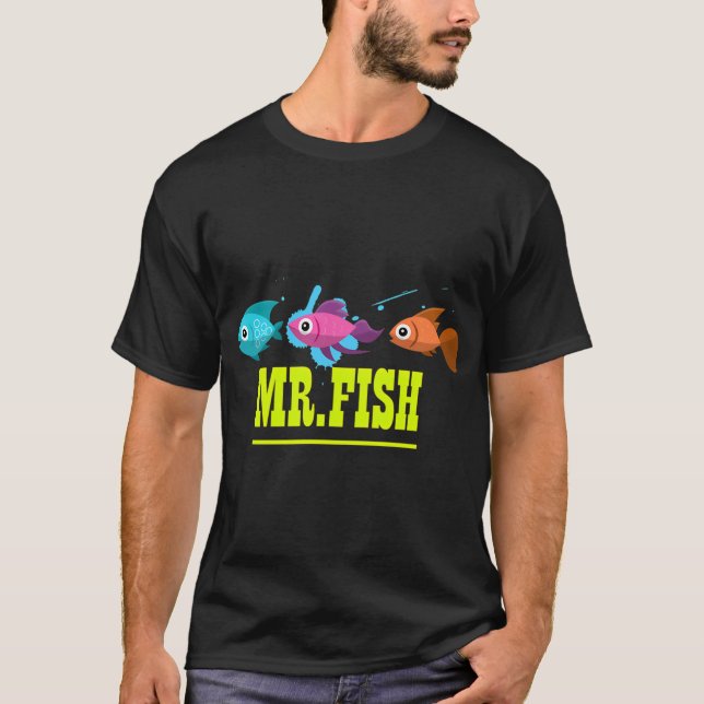T-shirt pêche drôle mr.poisson (Devant)