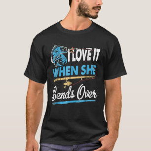 T-shirt Pêche drôle  Pêche à la mouche Pêcheur de bar Bass