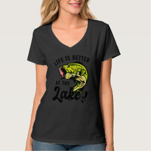 T-shirt Pêche Du Bar Au Lac