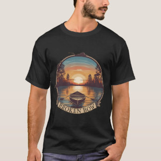 T-shirt Pêche du doré jaune Drapeau américain Pêche du san