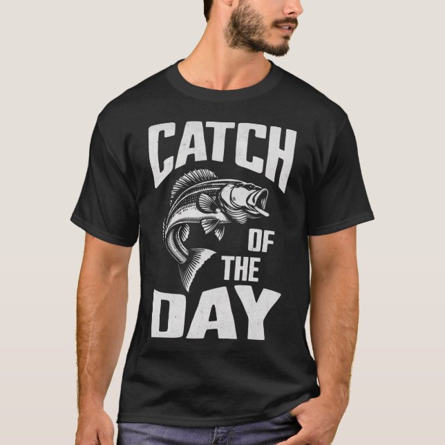 T-shirt Pêche du jour (Devant)