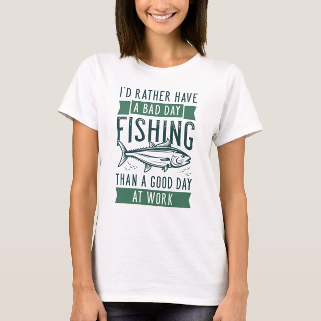T-shirt Pêche du mauvais jour (Devant)