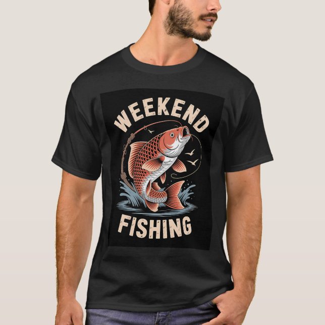 T-shirt Pêche du week-end (Devant)