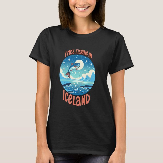 T-shirt Pêche en Islande (Devant)