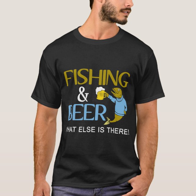 T-shirt pêche et bière quoi d'autre (Devant)