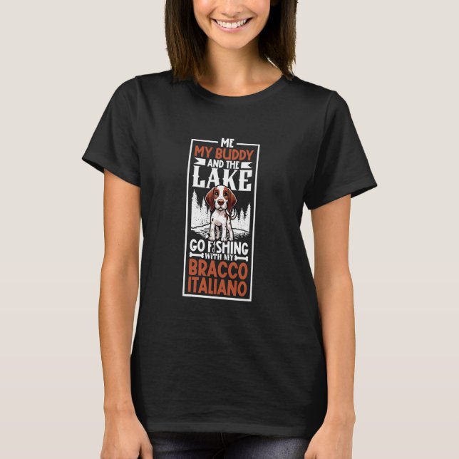 T-shirt Pêche et Bracco Italiano (Devant)