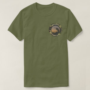 T-shirt pêche et Camo Round Design