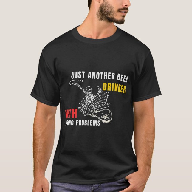 T-shirt Pêche et consommation d'alcool (Devant)