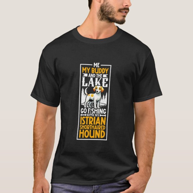T-shirt Pêche et Istrian à poil ras (Devant)
