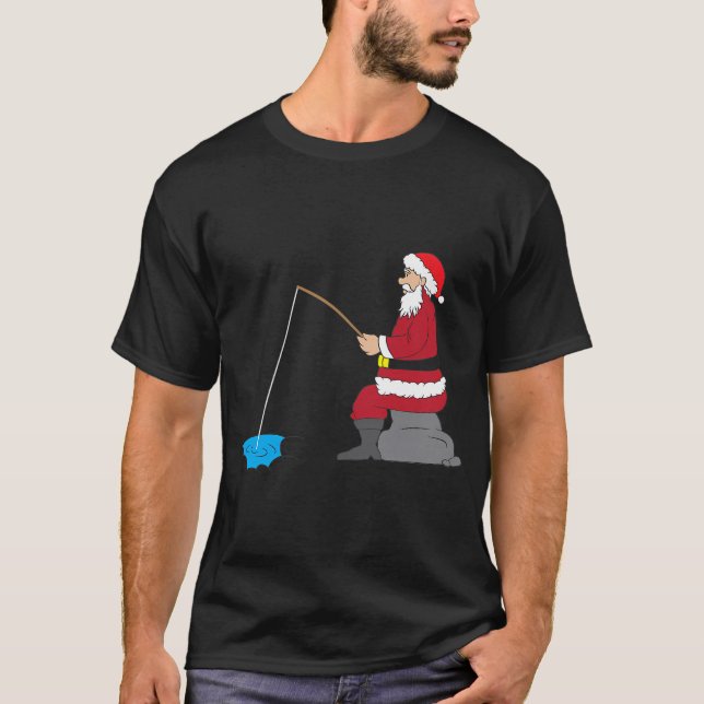 T-shirt Pêche et Noël (Devant)