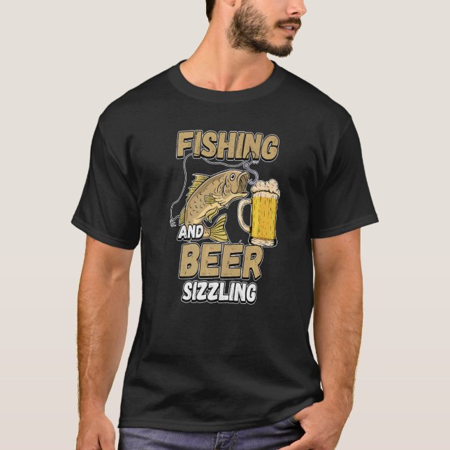 T-shirt Pêche Et Pêche À La Petite Bière Pêcheur Dit F (Devant)