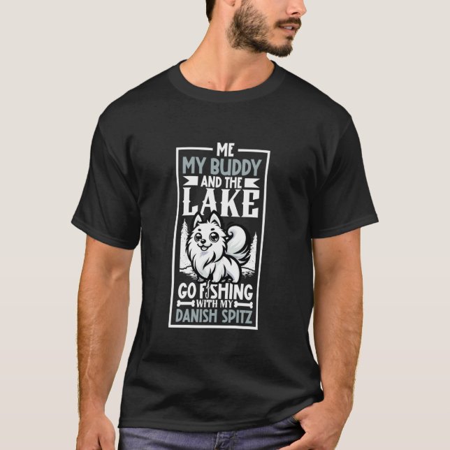 T-shirt Pêche et Spitz danois (Devant)