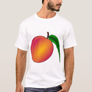 T-shirt Pêche Fruit Nectarine Plante Nature saine Douce