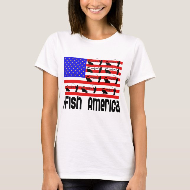 T-shirt Pêche Gift iFish America (Devant)
