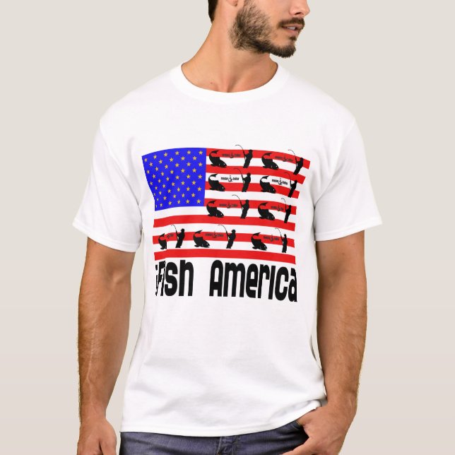 T-shirt Pêche Gift iFish America (Devant)