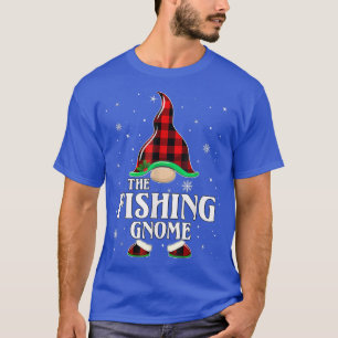 T-shirt Pêche Gnome Buffalo Plaid Correspondant Famille Ch