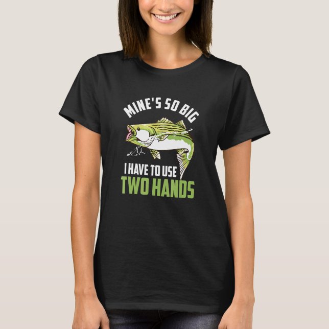 T-shirt Pêche graphique de bar rayé pour hommes, poisson d (Devant)