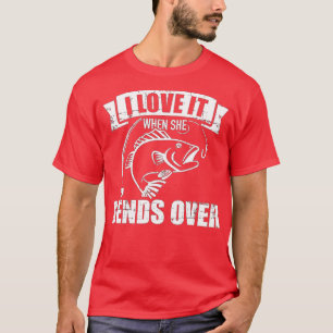 T-shirt Pêche J'adore quand elle se penche